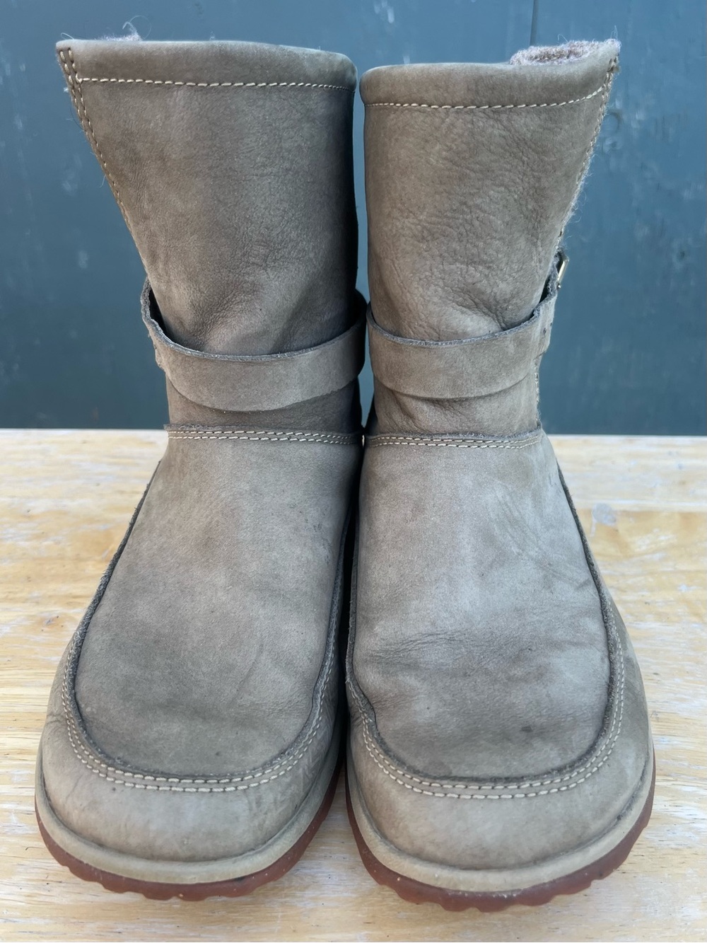 Chaco Women's Suede Boot-Style Slippers in Taupe